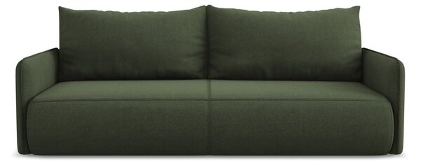 Zöld kinyitható-tárolóhelyes kanapé 216 cm Nanea – Makamii