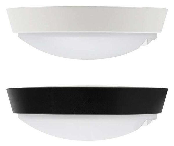 WO780-2 kültéri LED lámpa érzékelővel - 22 cm kör, 2 burkolat, fekete / fehér