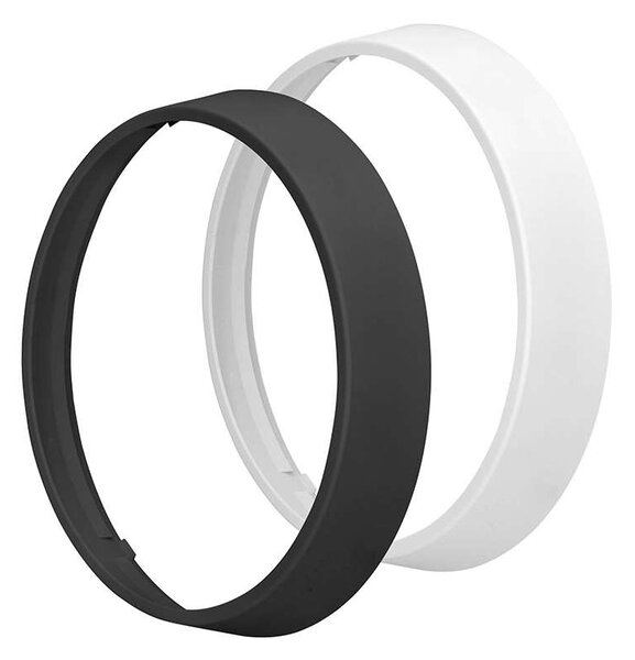 WO780-2 kültéri LED lámpa érzékelővel - 22 cm kör, 2 burkolat, fekete / fehér
