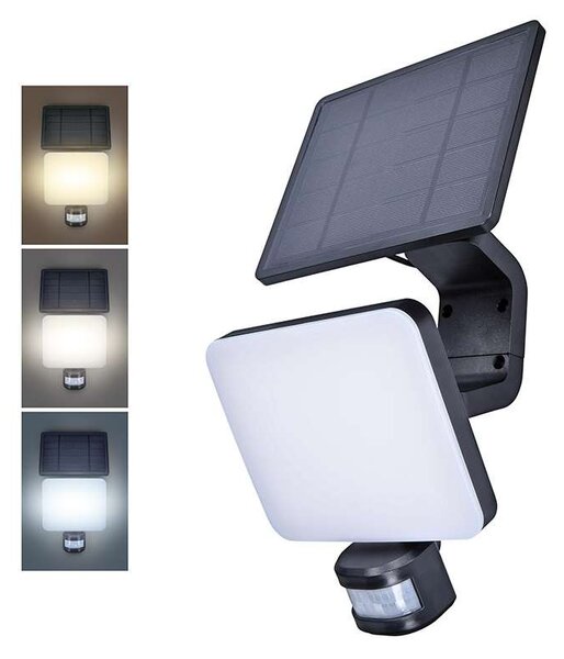 WO785-1 LED szolár lámpa érzékelővel, fekete