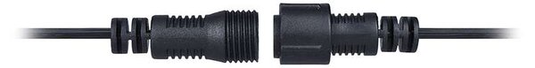 WO794-2 kültéri LED fényfüzér, 5 + 3 m, fekete