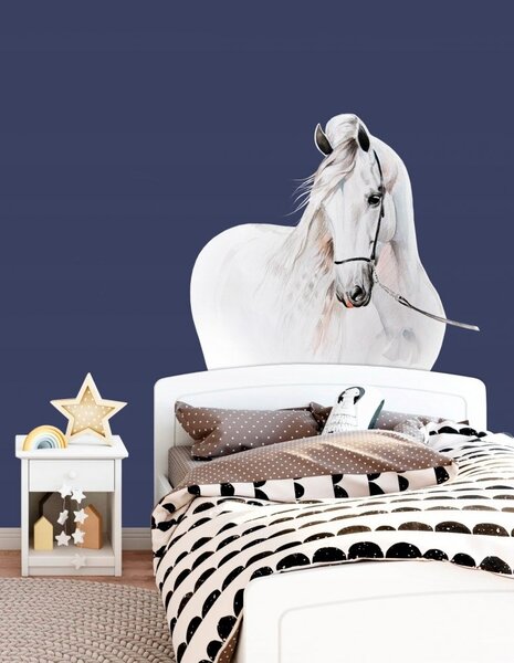 Fehér ló gyönyörű falmatrica 115 x 127 cm