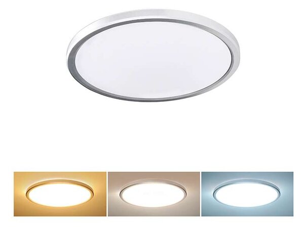 WO825 nedvességálló LED mennyezeti lámpa - átmérő 22 cm, fehér