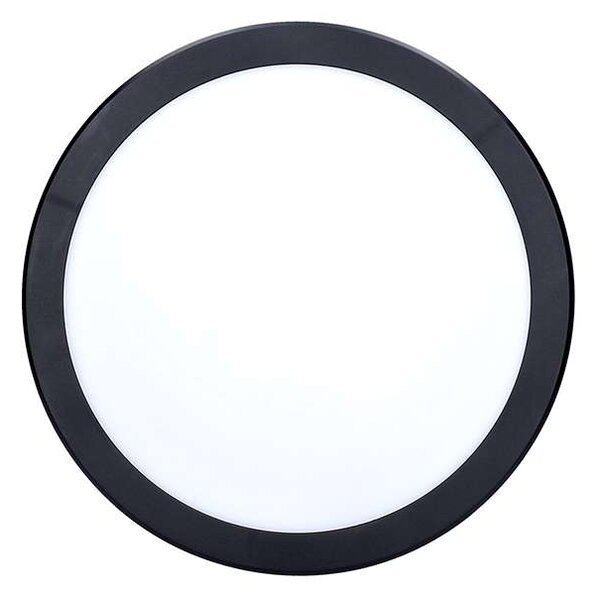 WO820 LED mennyezeti lámpa állítható - 30 cm átmérő, fekete