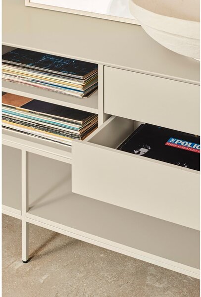 Krémszínű TV-állvány 175x74x45 cm Platt – Teulat