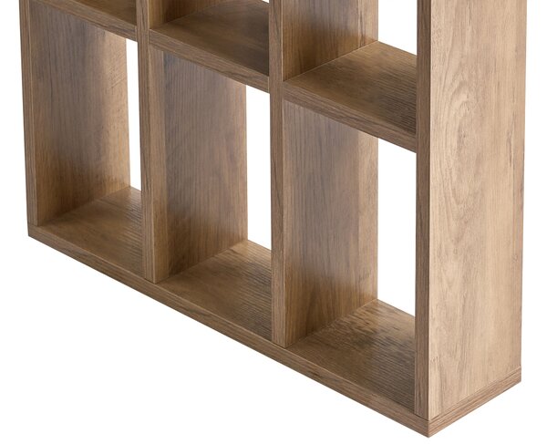 Íróasztal ELURA Világosbarna 120 cm 60 cm polcokkal
