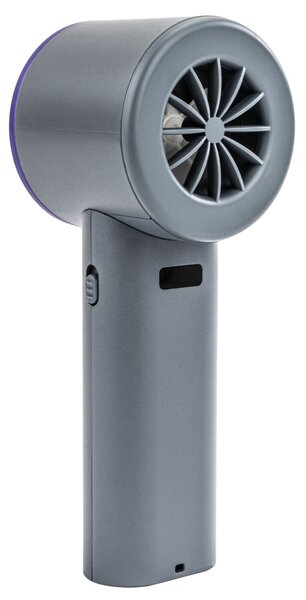 Velano Kézi Ventilátor – 4000 mAh, Hűtőpanellel, LCD kijelzővel – Szürke/Lila (VELWEBR0006)