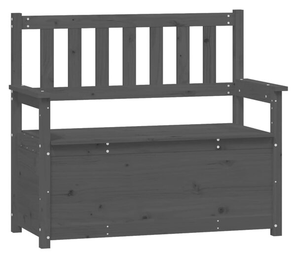 Szürke tömör fenyőfa pad 112,5 x 51,5 x 96,5 cm