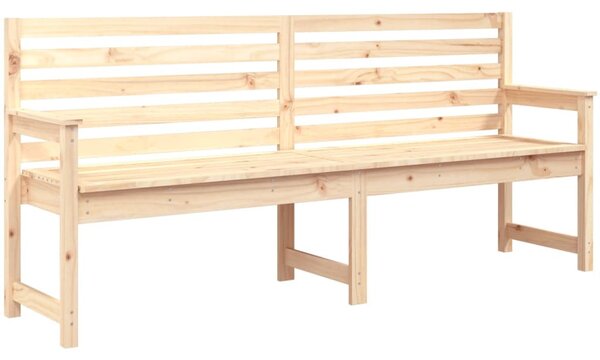 Tömör fenyőfa kerti pad 203,5x48x91,5 cm