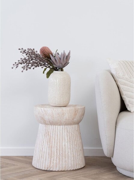 Kő kerek kerti kisasztal ø 37 cm Bonn – House Nordic
