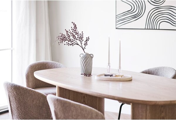 Étkezőasztal kőrisfa dekorral 110x210 cm Serra – House Nordic