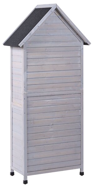 Szerszámoskamra SENIGA 85 cm 46 cm Fenyőfa Szürke