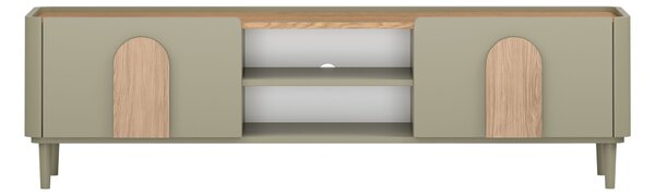 Amilio lábas TV szekrény 170 cm - eukaliptusz / baltic dune tölgy / natúr tölgy fogantyúk