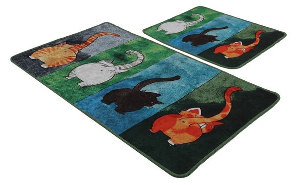 Fürdőszobai kilépő szett 2 db-os 60x100 cm Gatto Carino – Foutastic