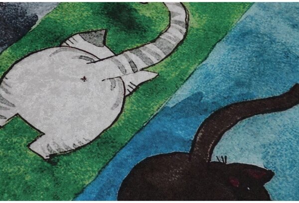 Fürdőszobai kilépő szett 2 db-os 60x100 cm Gatto Carino – Foutastic