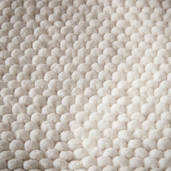 Fehér fürdőszobai kilépő 50x120 cm Aspen Bobble – Bianca