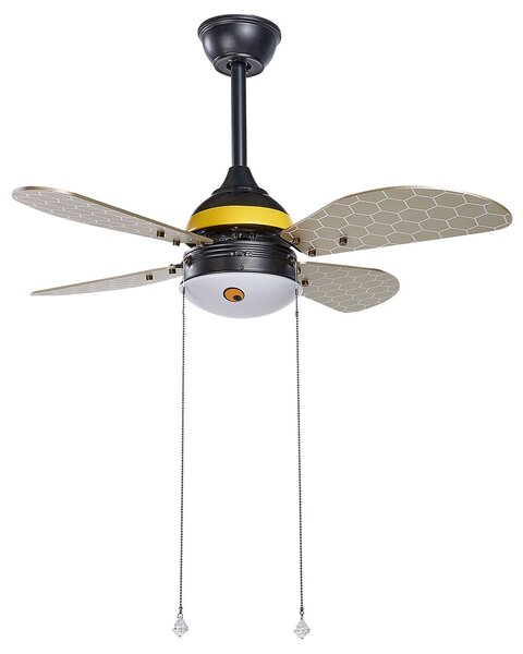Mennyezeti ventilátor világítással DOLORES LED Sárga