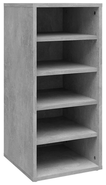 2 db betonszürke szerelt fa cipősszekrény 31,5 x 35 x 70 cm