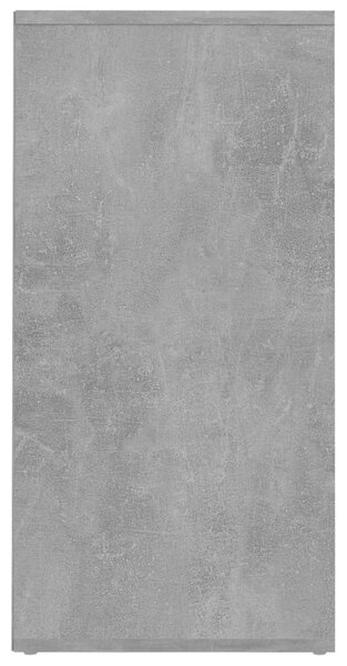 2 db betonszürke szerelt fa cipősszekrény 31,5 x 35 x 70 cm