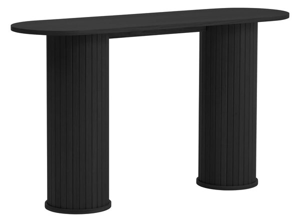 Fekete konzolasztal 40x130 cm Nola – Unique Furniture