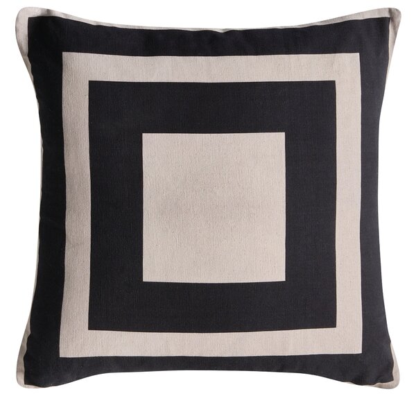 3 db-os dekorpárna szett MERBAU Pamut 45 x 45 cm Fekete/bézs Absztraktmintás