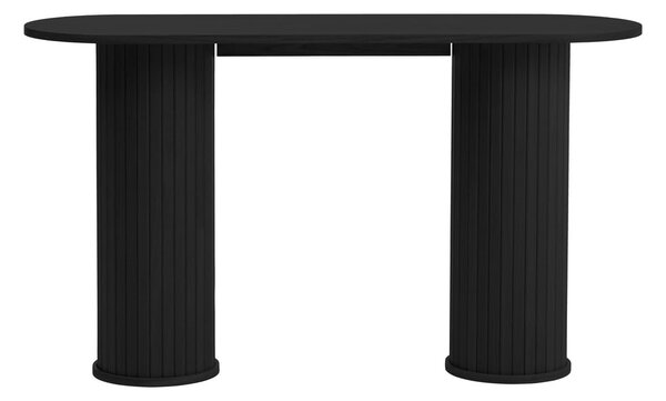 Fekete konzolasztal 40x130 cm Nola – Unique Furniture