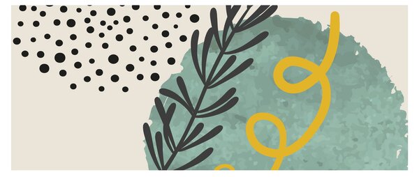 Kép - Absztrakt lapok N⁰1 (120x50 cm)