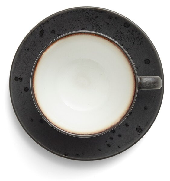 Fekete kerámia csésze szett 4 db-os 240 ml Gastro Black/Mix – Bitz
