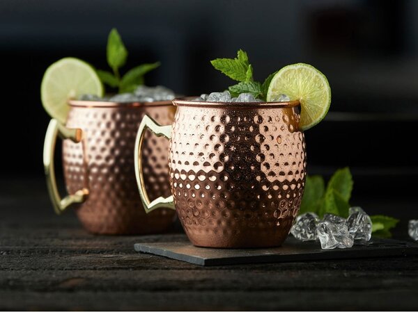Rézszínű acél bögre szett 2 db-os 400 ml Moscow Mule – Lyngby Glas