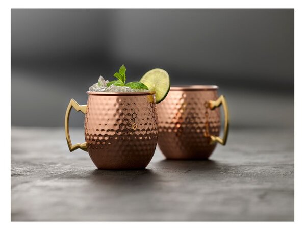 Rézszínű acél bögre szett 2 db-os 400 ml Moscow Mule – Lyngby Glas