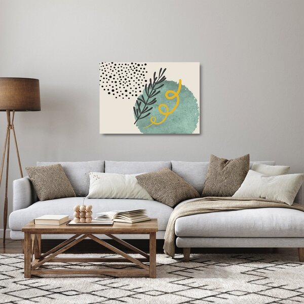 Üveg kép - Absztrakt lapok N⁰1 (70x50 cm)
