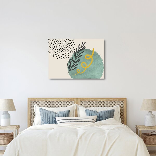 Üveg kép - Absztrakt lapok N⁰1 (70x50 cm)