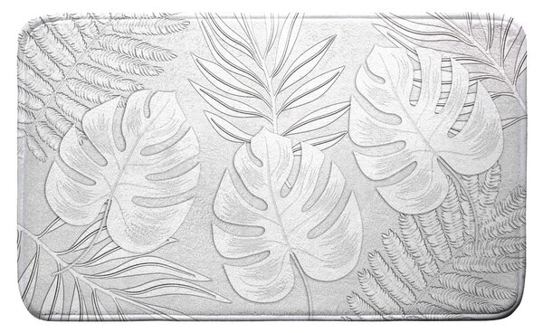 Világosszürke fürdőszobai kilépő 45x75 cm Amber – douceur d'intérieur
