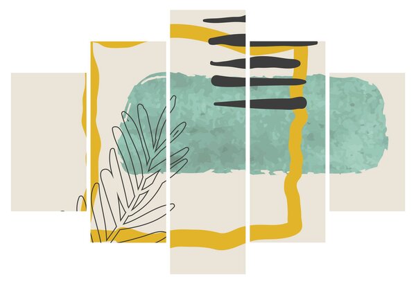 Kép - Absztrakt lapok N⁰2 (150x105 cm)