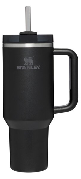 Fekete rozsdamentes acél termosz szívószállal 1,18 l Quencher H2.0 FlowState Tumbler Black – Stanley