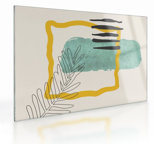 Üveg kép - Absztrakt lapok N⁰2 (70x50 cm)