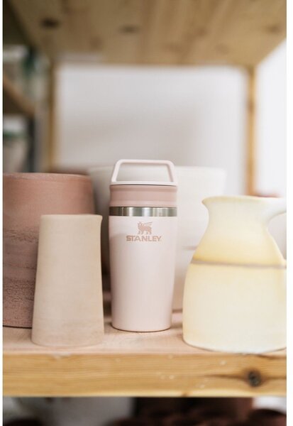 Világos rózsaszín rozsdamentes acél termobögre 350 ml Café-To-Go Rose Quartz – Stanley