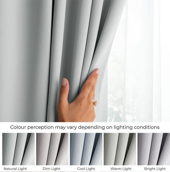 Világosszürke dimout (részleges sötétítő) függöny 140x245 cm Kierra – Restilo