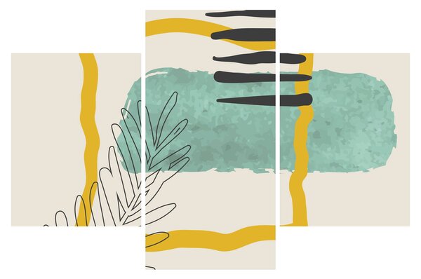 Kép - Absztrakt lapok N⁰2 (90x60 cm)