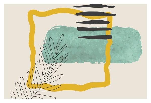 Kép - Absztrakt lapok N⁰2 (90x60 cm)