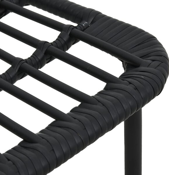 7 részes polyrattan és üveg kültéri étkezőgarnitúra