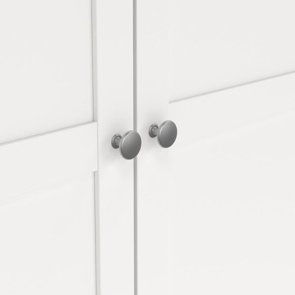 Fehér ruhásszekrény 99x200x62 cm Billund – Tvilum
