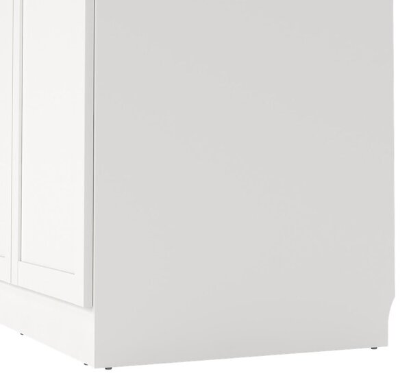 Fehér ruhásszekrény 99x200x62 cm Billund – Tvilum