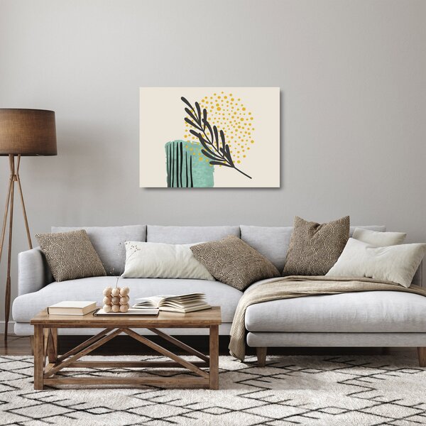 Üveg kép - Absztrakt lapok N⁰3 (70x50 cm)