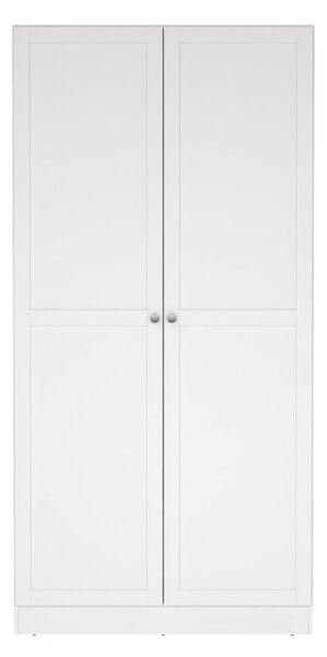 Fehér ruhásszekrény 99x200x62 cm Billund – Tvilum