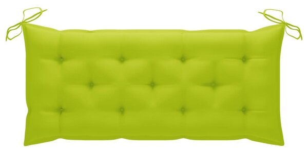 Tömör akácfa kerti pad párnával 120 cm