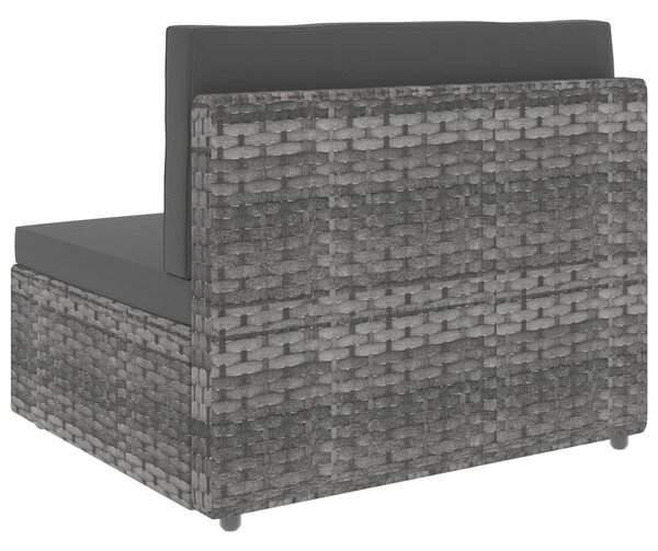 8 részes szürke polyrattan kerti ülőgarnitúra