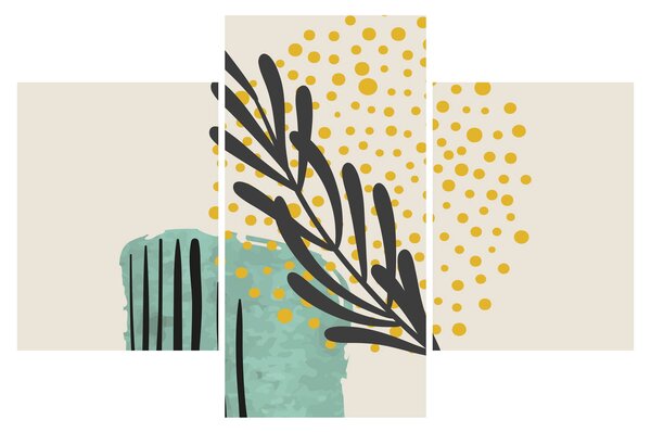 Kép - Absztrakt lapok N⁰3 (90x60 cm)
