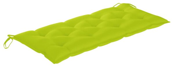 Tömör akácfa kerti pad párnával 120 cm