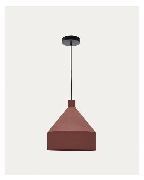 Terrakotta színű függőlámpa fém búrával ø 30 cm Peralta – Kave Home